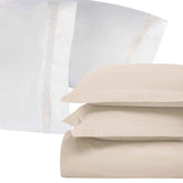 5-Piece Embroidered Egyptian Cotton 1000 Thread Count Duvet Cover Bundle